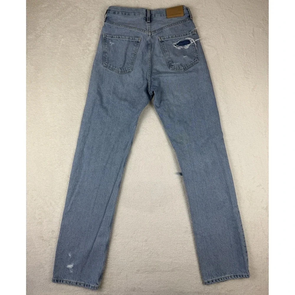 Citizen Of‎ Humanity Eva Sz 23 Light Wash Distressed Jeans High Rise Straight